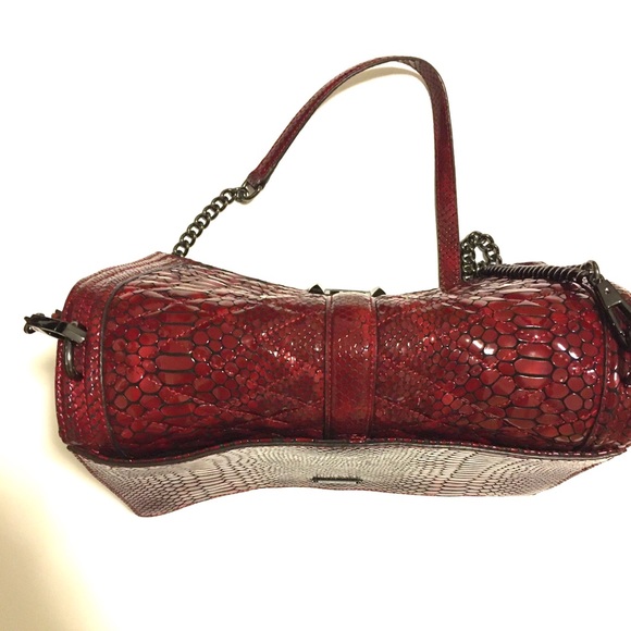 Rebecca Minkoff Bordeaux Croc Jumbo Crossbody - Picture 6 of 9